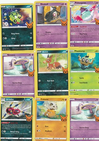 Pokemon Halloween 2022 - 9 Card Lot ! Near Mint