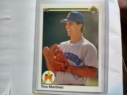Tino Martinez Rookie Card Upper Deck #30 Mariners