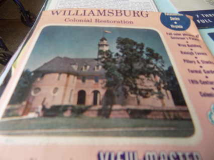 Vintage 1955 21 three dimensional View Master pictures Williamsburg Colonial Restoration