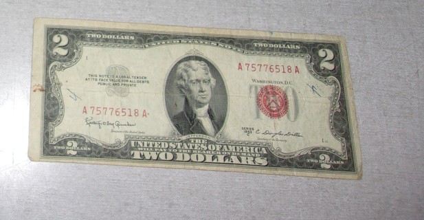 1953 Series C 2.00 Bill 