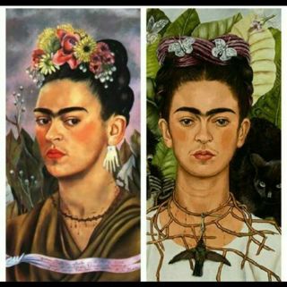 Frida Khalo 2 X lot Art Prints 5x7 blank greeting cards matted
