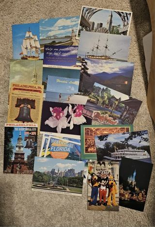 21 Assorted Unused Postcards