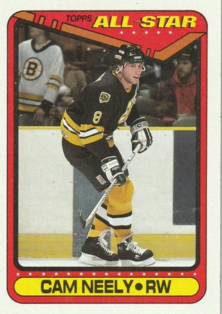 1990-91 Topps Hockey Card Cam Neely Boston Bruins #201