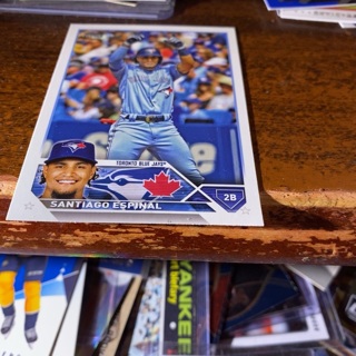 2023 topps series one Santiago espinal baseball card 