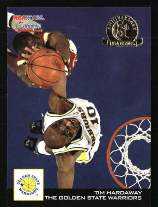 TIM HARDAWAY 1994 SkyBox NBA HOOPS SCOOPS Basketball TRIVIA Card #HS9 Warriors Basketball Card