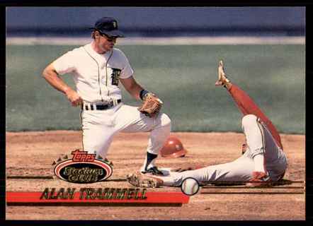 1993 Stadium Club #416 Alan Trammell Detroit Tigers