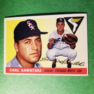 1955 - TOPPS BASEBALL CARD NO. 122 - CARL SAWATSKI - WHITE SOX