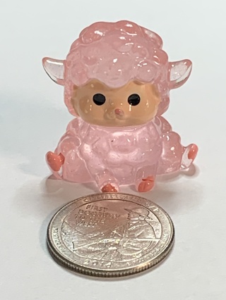 MINI LAMB~#7~PINK~1 LAMB ONLY~GLOW IN THE DARK~FREE SHIPPING!