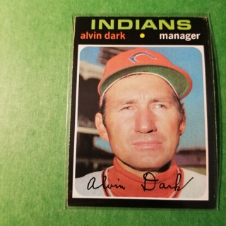 1971 Topps Vintage Baseball Card # 397 - ALVIN DARK MGR. - INDIANS - NRMT+