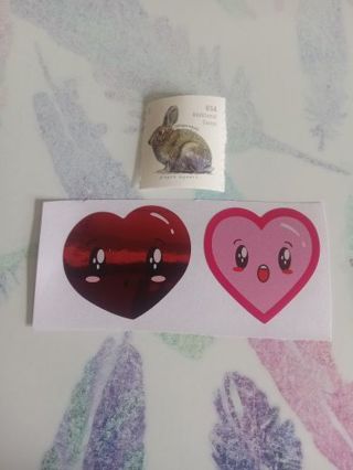 Heart Foil Stickers