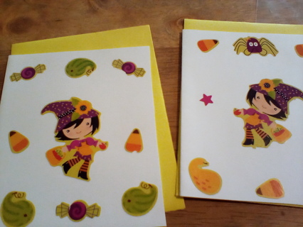 2 Handmade Cards w/ Envelope: New