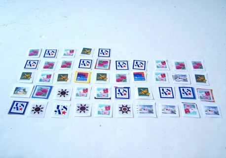 Nonprofit Org and Presorted Standard Postage Stamps Set of 45 Used on Paper