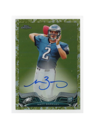 Matt Barkley 2013 Topps Chrome Rookie Autographs Camo Refractors #162 /99