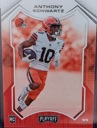 2021 PANINI PLAYOFF ANTHONY SWARTZ ROOKIE RC # 228 CLEVELAND BROWNS