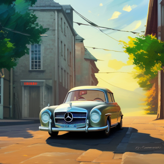 Listia Digital Collectible: Mercedes 1955