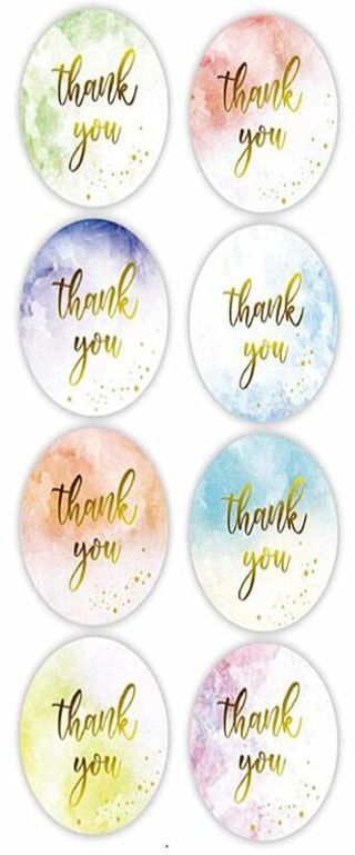 ❤️SPECIAL⭐NEW❤️(48) 1" thank you stickers