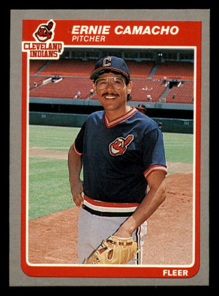 Ernie Camacho 1985 Fleer Cleveland Indians