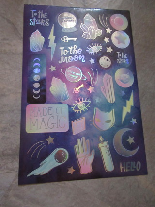 MAGICAL & COSMIC new stickers. ~~ So cute!!