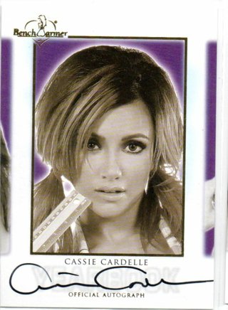 2017 Benchwarmer Cassie Cardelle Autograph