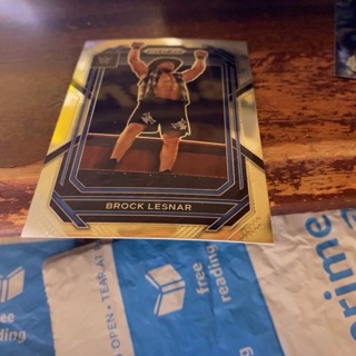 2023 panini prizm WWE smack down Brock lesner wrestling card 