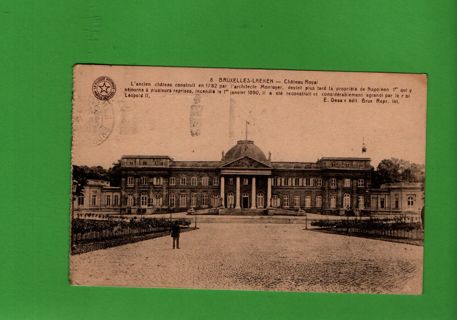 old postcard sent from Brussels four year later ... 1925