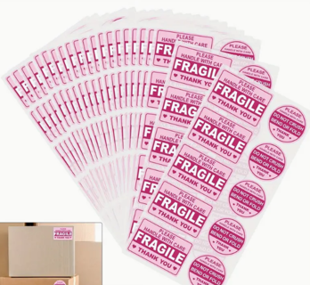 25 Fragile Etc. Package Stickers