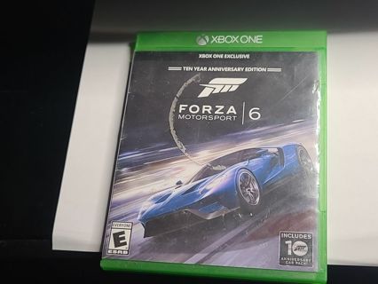 Xbox one Forza 6 game