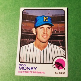 1973 - TOPPS BASEBALL CARD NO. 386 - DON MONEY - BREWERS - NRMT/MT+