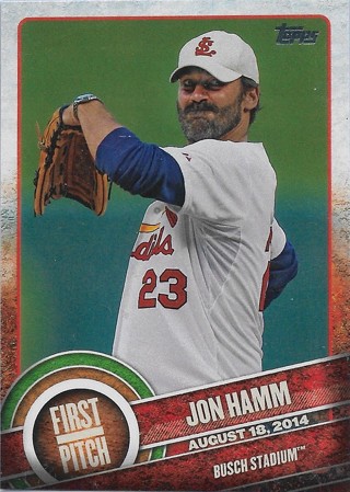 2015 Topps First Pitch #FP18 Jon Hamm St. Louis Cardinals