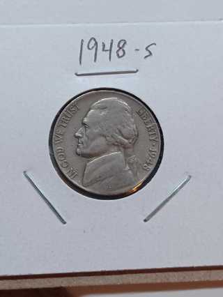 1948-S Jefferson Nickel! 25