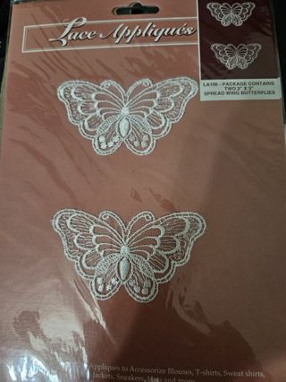 Beautify butterfly lace appliques