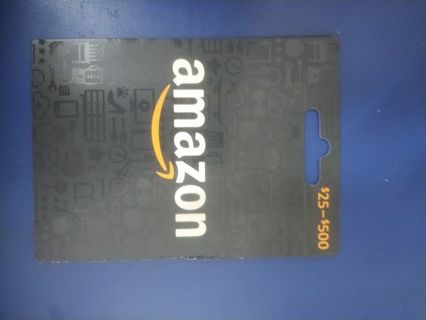 25.00 Amazon Gift card