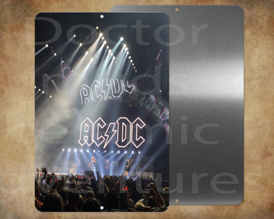 ACDC Final US Concert 9-20-2016 Philadelphia  8 x 12" metal sign