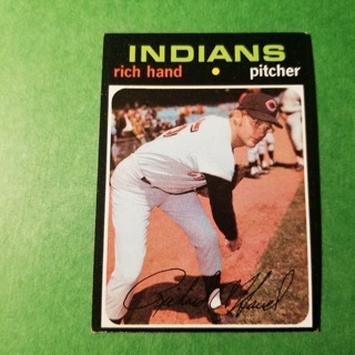 1971 Topps Vintage Baseball Card # 24 - RICH HAND - INDIANS - EXMT/NRMT