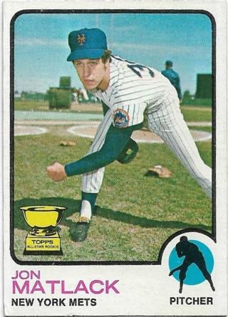 1973 TOPPS JON MATLACK CARD