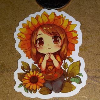 Girl so Cute new one 1⃣ vinyl sticker no refunds regular mail only Very nice