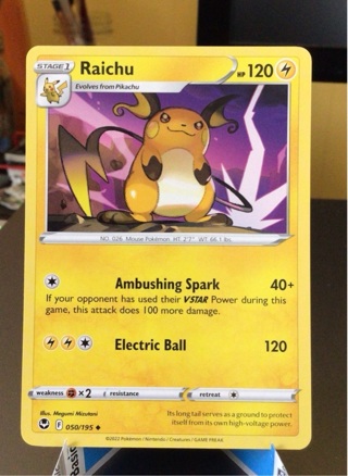 Pokémon Card Raichu