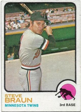 1973 TOPPS STEVE BRAUN CARD