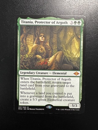 Titania, Protector of Argoth MTG Modern Horizons 2 Mythic Rare Card