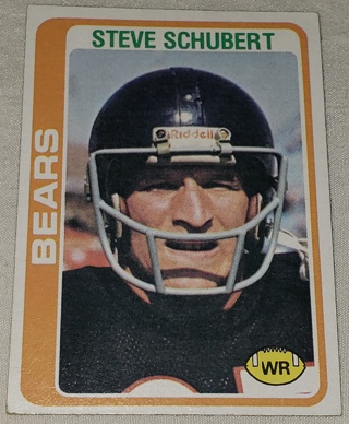 ♨️♨️ 1978 Topps Steve Schubert Football card # 154 Chicago Bears  ♨️♨️ 