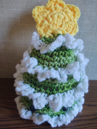 Hand Crocheted Amigurumi Christmas Tree with Star