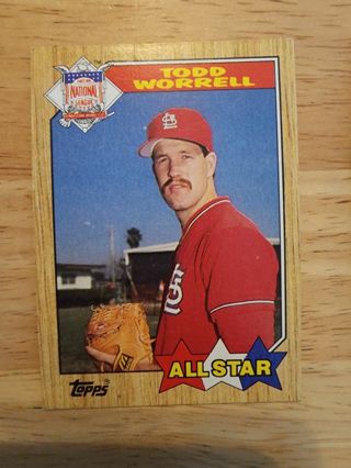 87 Topps Todd Worrell #605