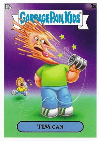 Brand New 2024 Topps Garbage Pail Kids Tim Can Sticker From the Kids At Play Set 