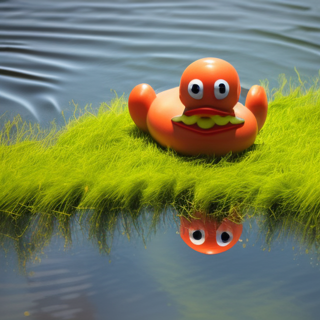 Listia Digital Collectible: Rubber Duckie sunbathing