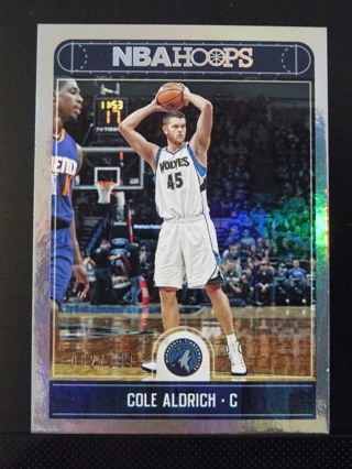 2017-18 NBA Hoops "Silver" #224 Cole Aldrich (Timberwolves) S/N #062/199