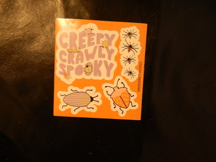 Small sheet of Creepy Crawlies stickers