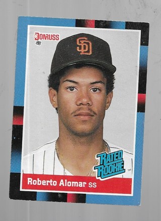 1988 DONRUSS ROBERTO ALOMAR ROOKIE #34 (HOF)