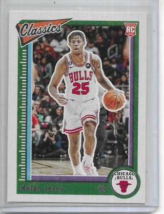 Dalen Terry 2022-23 Chronicles Classics #637 Rookie Card