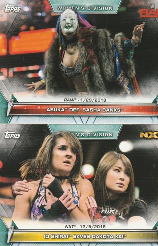 WWE Womens Division 2019 - 2 Card Lot! ASUKA, IO SHIRAI