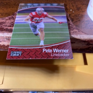 2021 sage premier draft Pete Werner rookie football card 